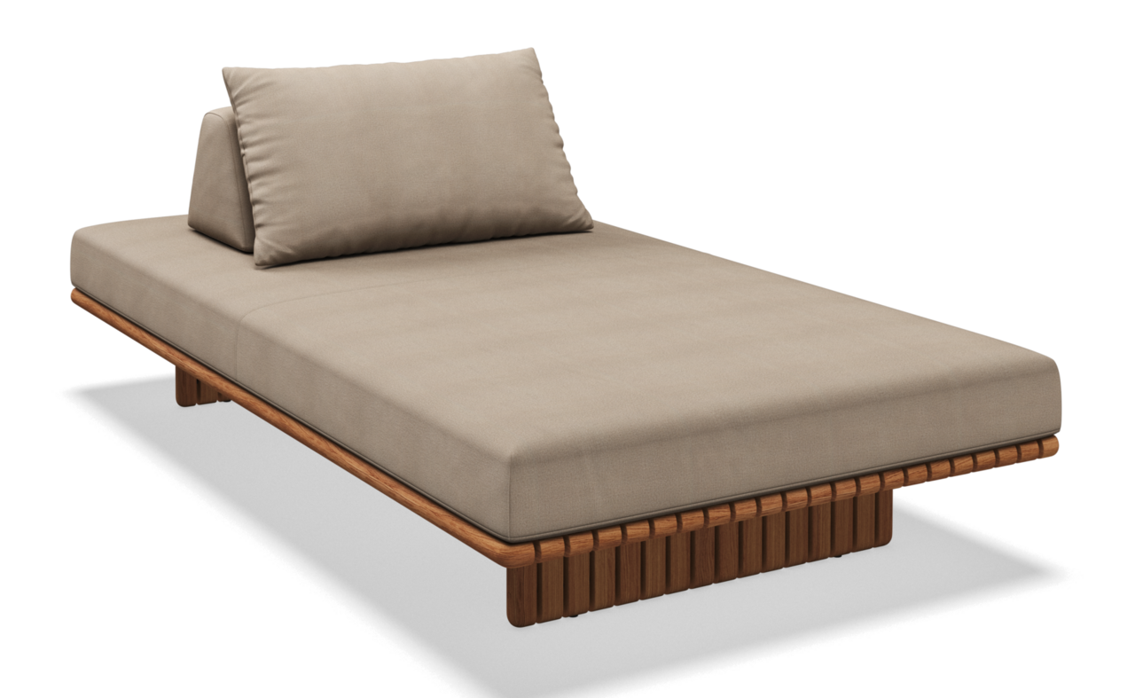 Gloster Deck 223 cm SEATING UNIT - Loungeliege - Blend Sand