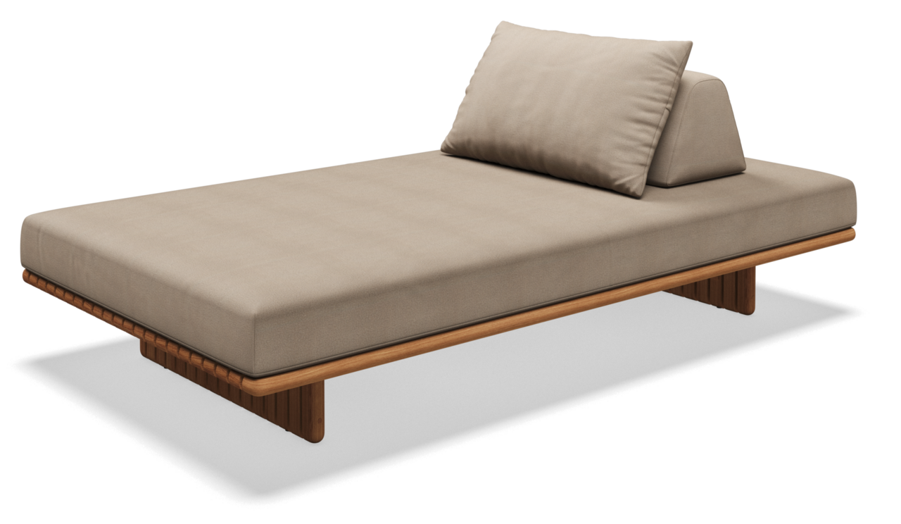 Gloster Deck 223 cm SEATING UNIT - Loungeliege - Blend Sand