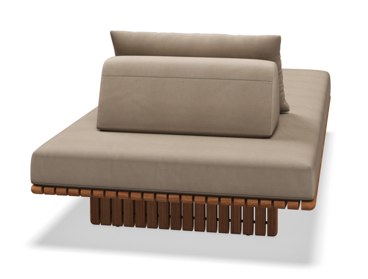 Gloster Deck 223 cm SEATING UNIT - Loungeliege - Blend Sand