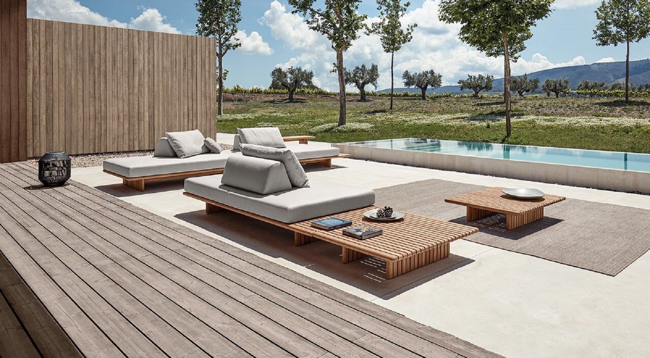 Gloster Deck 223 cm SEATING UNIT - Loungeliege