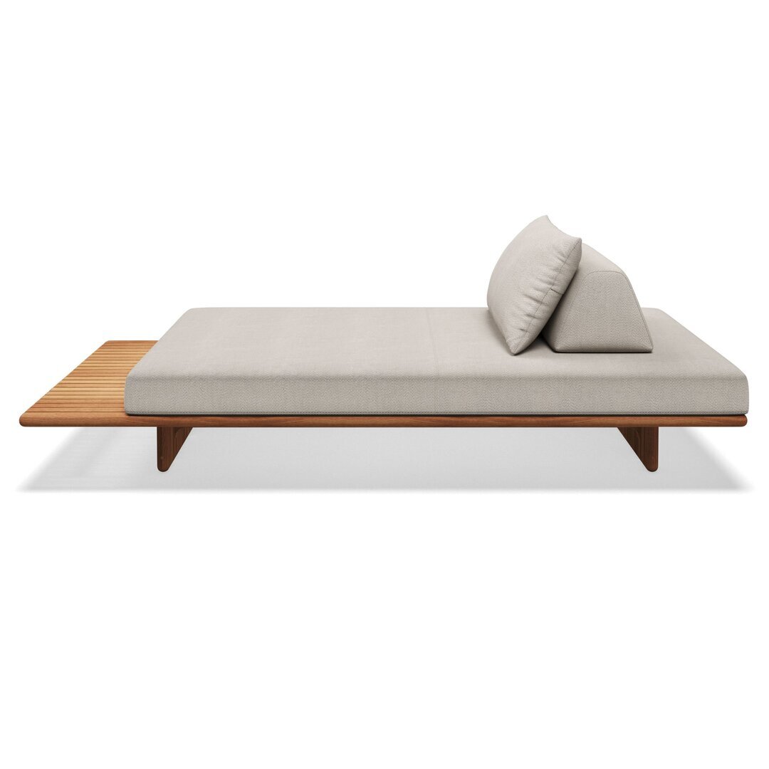 Gloster Deck 261 cm SEATING UNIT - Loungeliege - Blend Linen