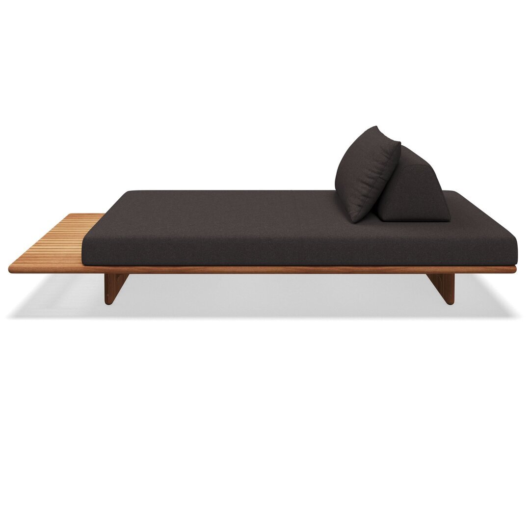 Gloster Deck 261 cm SEATING UNIT - Loungeliege - Blend Coal