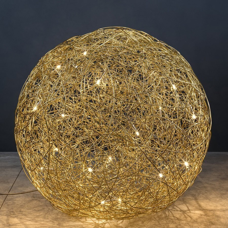 Catellani & Smith FIL DE FER IP65 LED Ø 50 cm - Aluminium in Gold Eloxiert