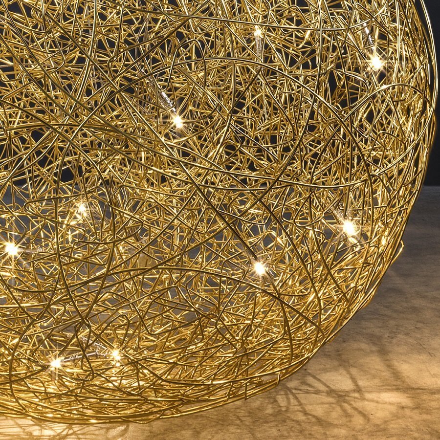 Catellani & Smith FIL DE FER IP65 LED Ø 50 cm - Aluminium in Gold Eloxiert
