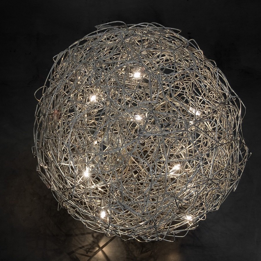 Catellani & Smith FIL DE FER IP65 LED Ø 50 cm - Aluminium Natur