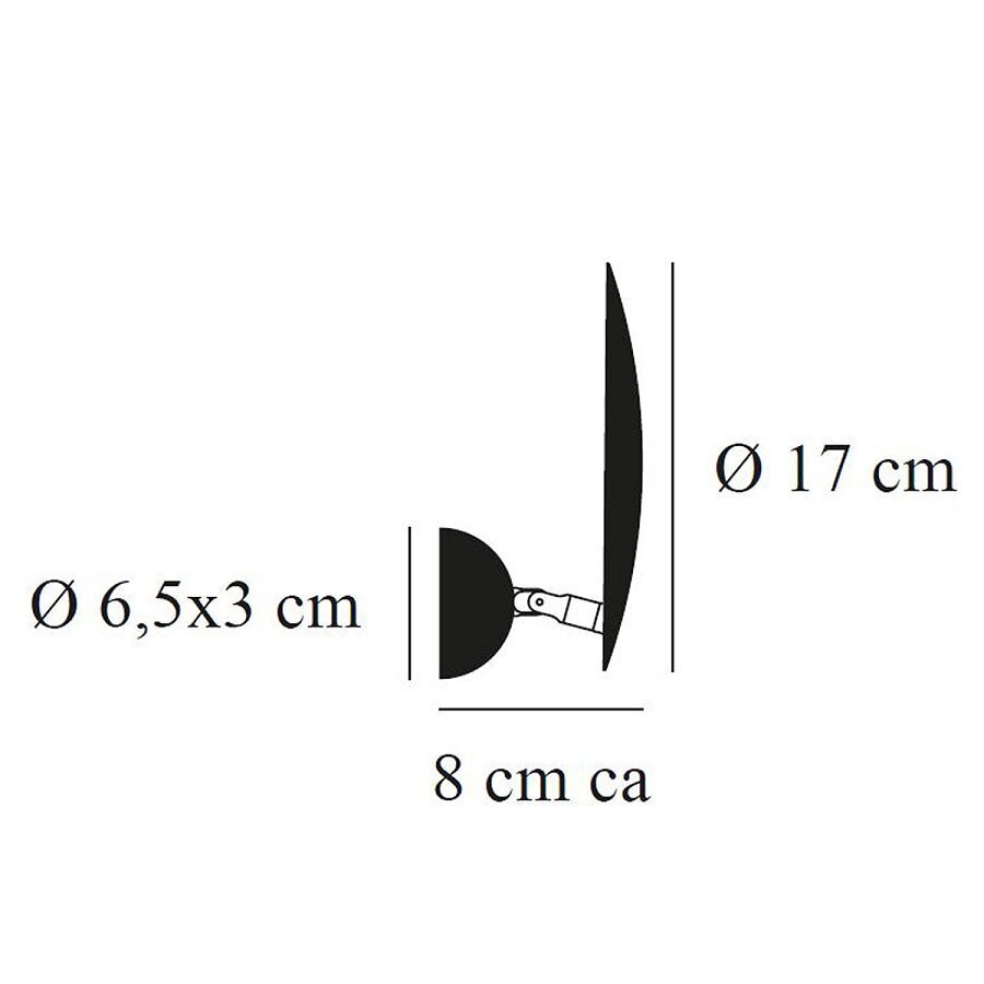 Catellani & Smith Lederam W1 Led-Wandleuchte Ø 17 Cm 