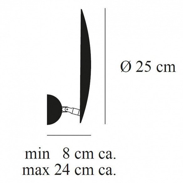 Catellani & Smith Lederam W1 Led-Wandleuchte Ø 25 Cm 