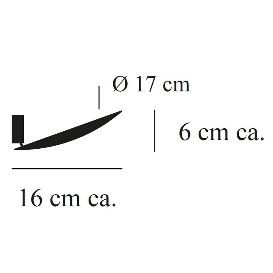 Catellani & Smith Lederam Wf Led-Wandleuchte Ø 17 Cm