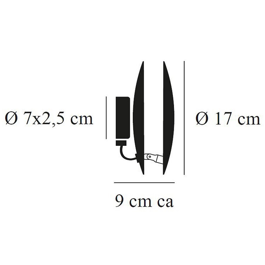 Catellani & Smith LEDERAM W LED-Wand- oder Deckenleuchte Ø 17 cm