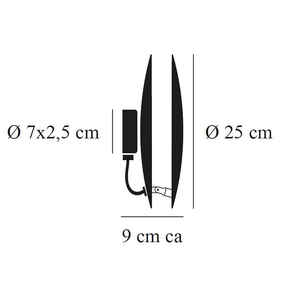 Catellani & Smith LEDERAM W LED-Wand- oder Deckenleuchte Ø 25 cm