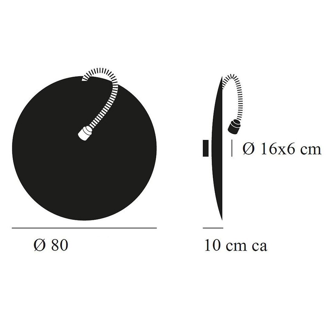 Catellani & Smith LUNA PIENA Wandleuchte Ø 80 cm