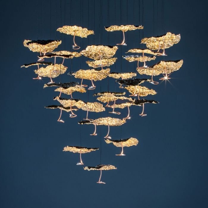 Catellani & Smith Pendelleuchte Gold Moon Chandelier
