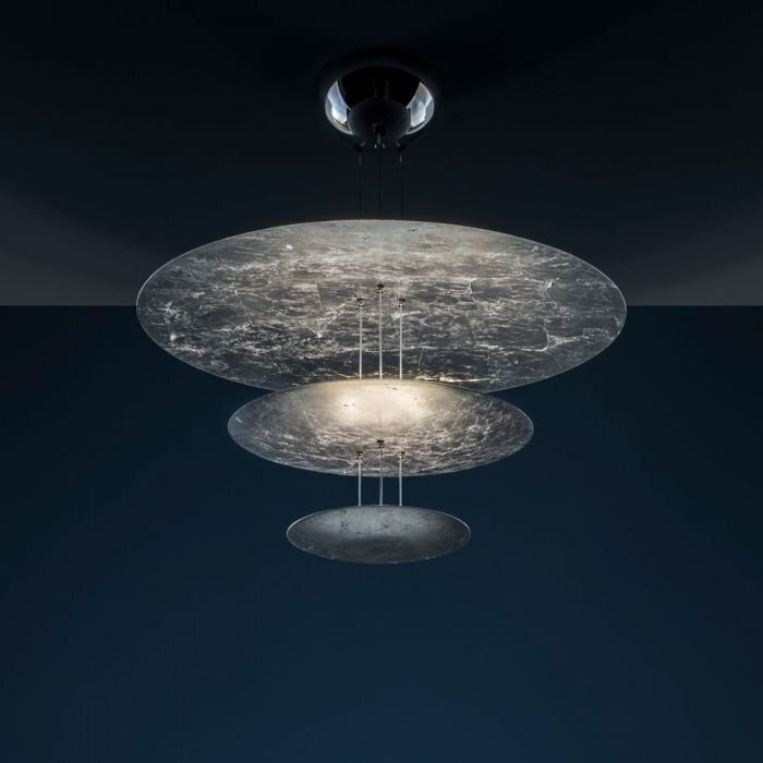 Catellani & Smith Pendelleuchte Macchina della Luce Mod. I - LED - Silber