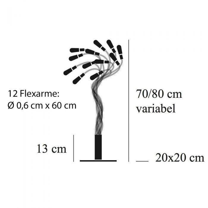 Catellani & Smith Tischleuchte Bonsai Halogen/ LED