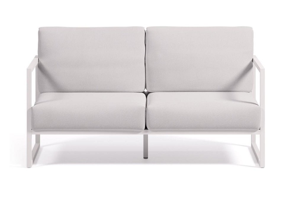 Kave Home COMOVA - Outdoor Sofa - 2 sitzer - Weiss / Weiss