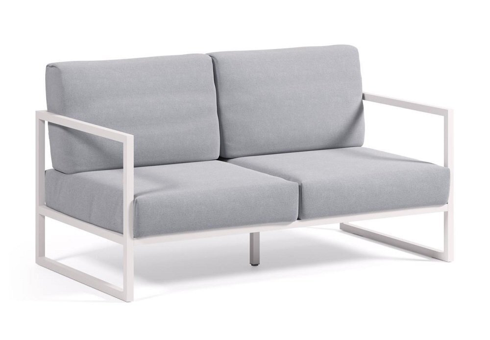 Kave Home COMOVA - Outdoor Sofa - 2 sitzer - Weiss / Blau