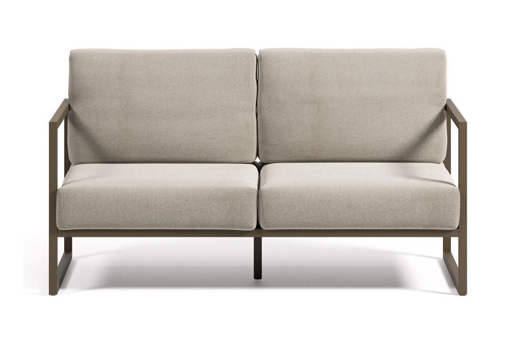 Kave Home COMOVA - Outdoor Sofa - 2 sitzer - Grün / Hellgrau