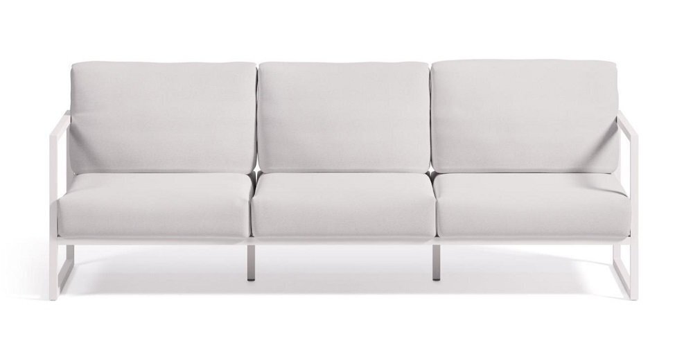 Kave Home COMOVA - Outdoor Sofa -  3 sitzer -  Weiss / Weiss