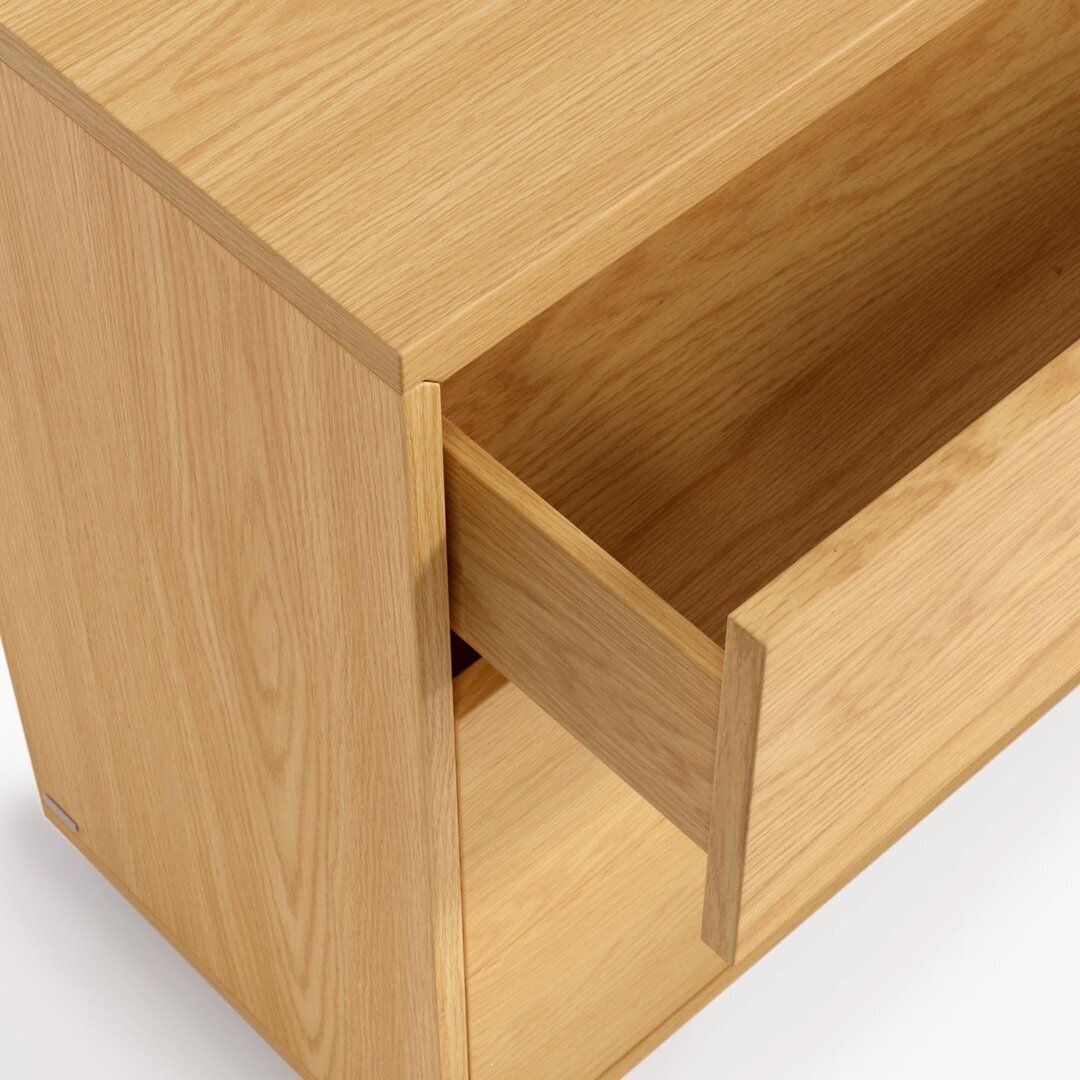 Kave Home ABILEN - Kommode Eiche 90 x 75 cm-Natur