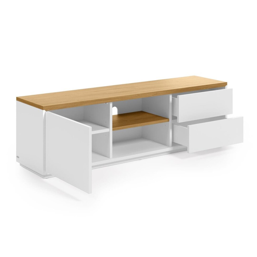 Kave Home ABILEN - TV-Schrank-Weiß, Natur-150