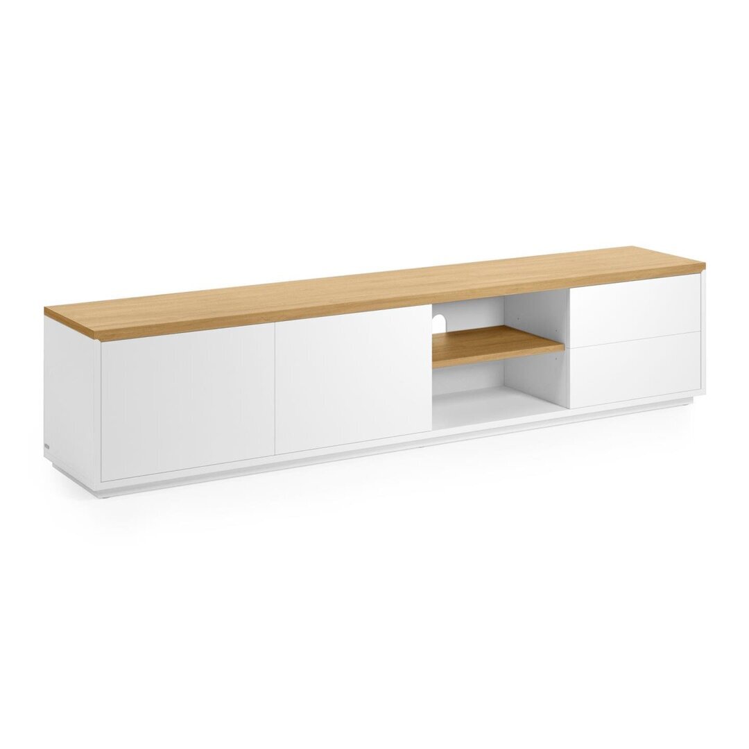 Kave Home ABILEN - TV-Schrank-Weiß, Natur-200