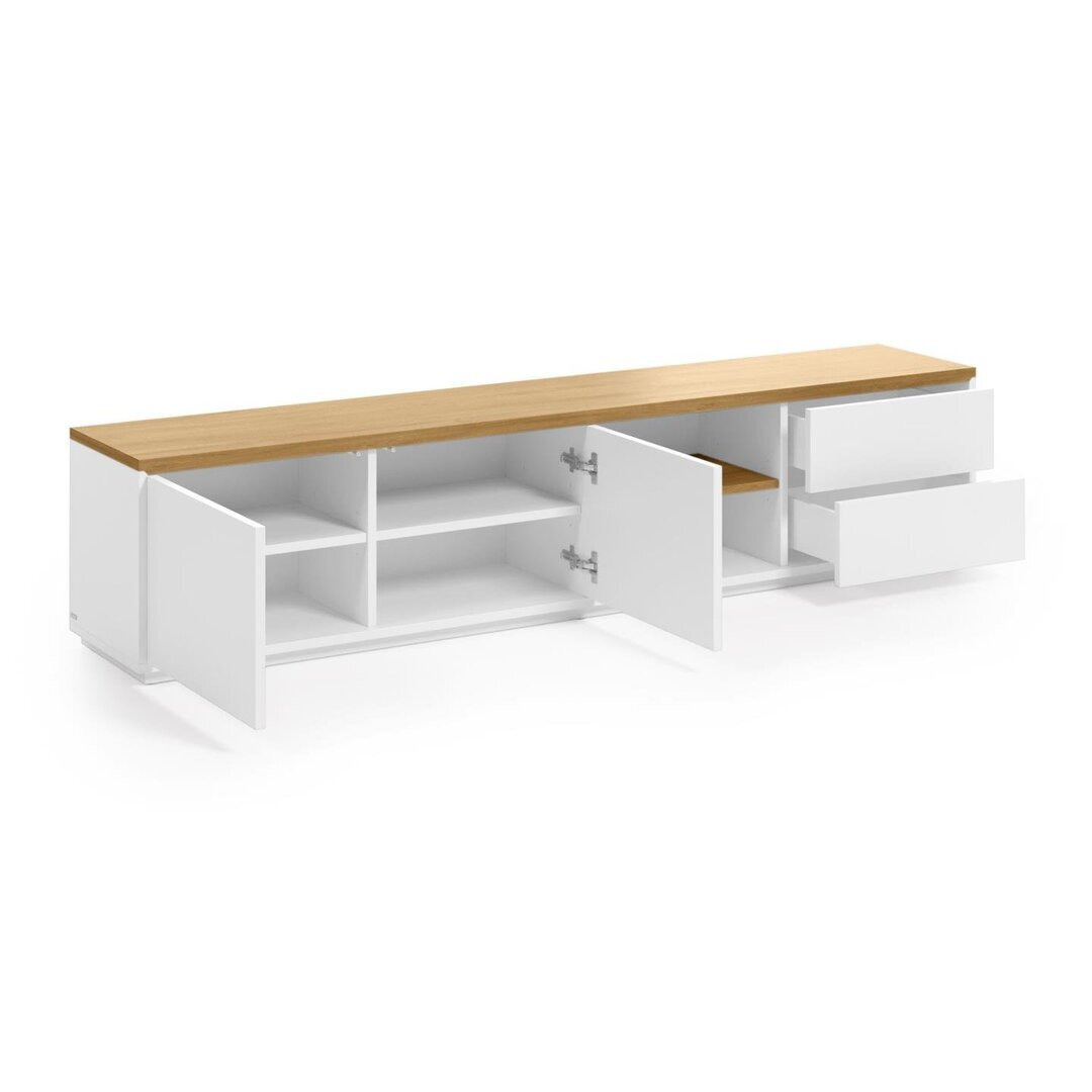 Kave Home ABILEN - TV-Schrank-Weiß, Natur-200