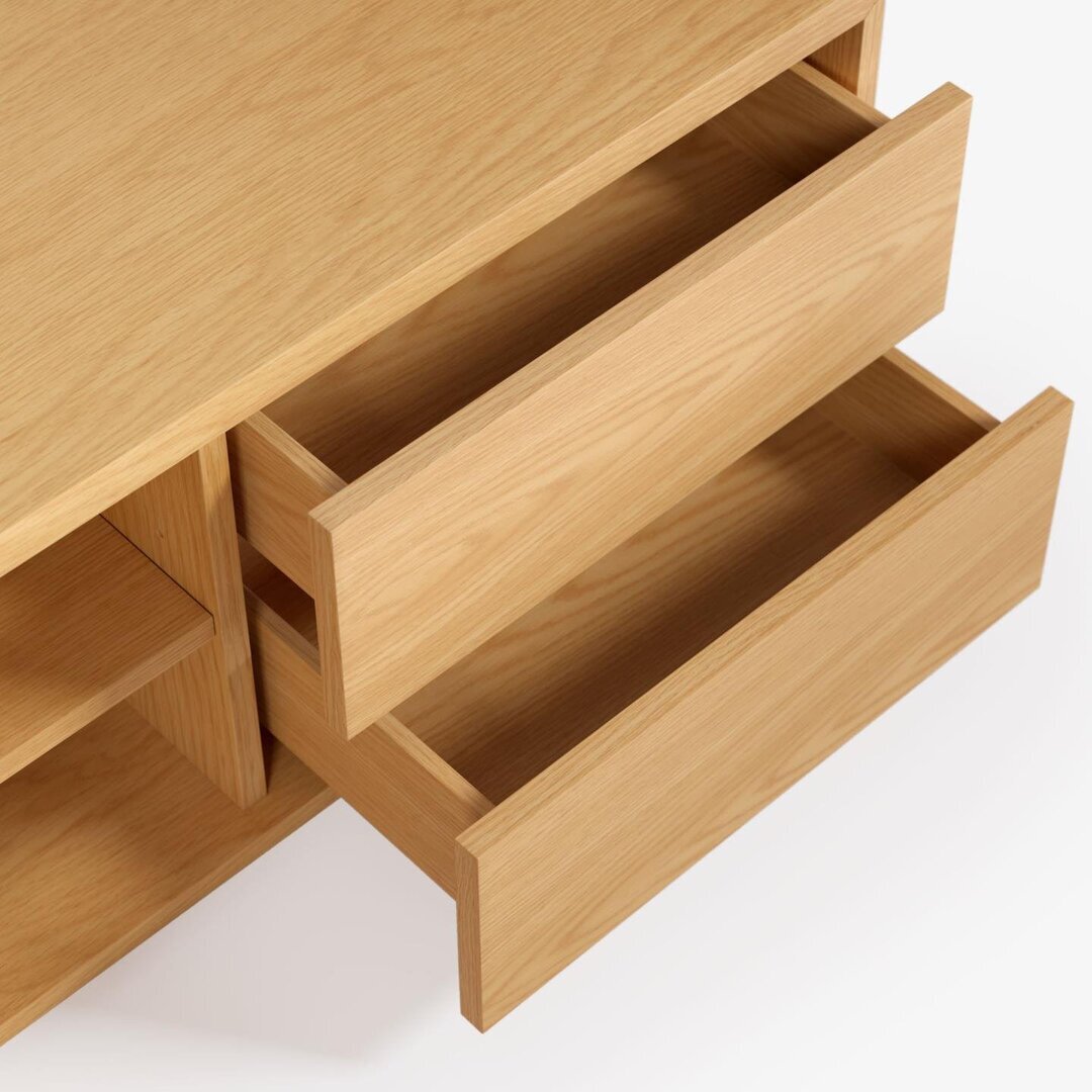 Kave Home ABILEN - TV-Schrank Eiche-Natur-150