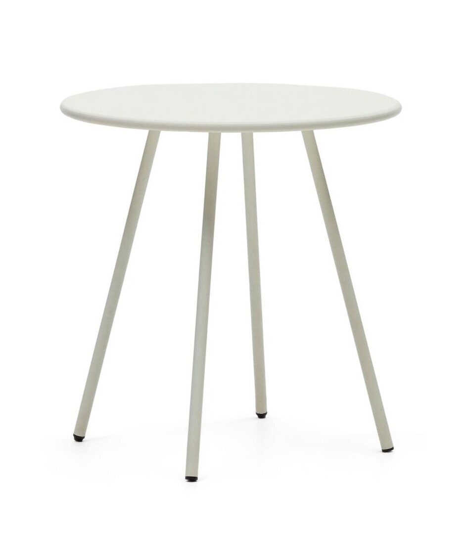 Kave Home MONTJOI - Gartentisch Ø 70 cm - Weiß