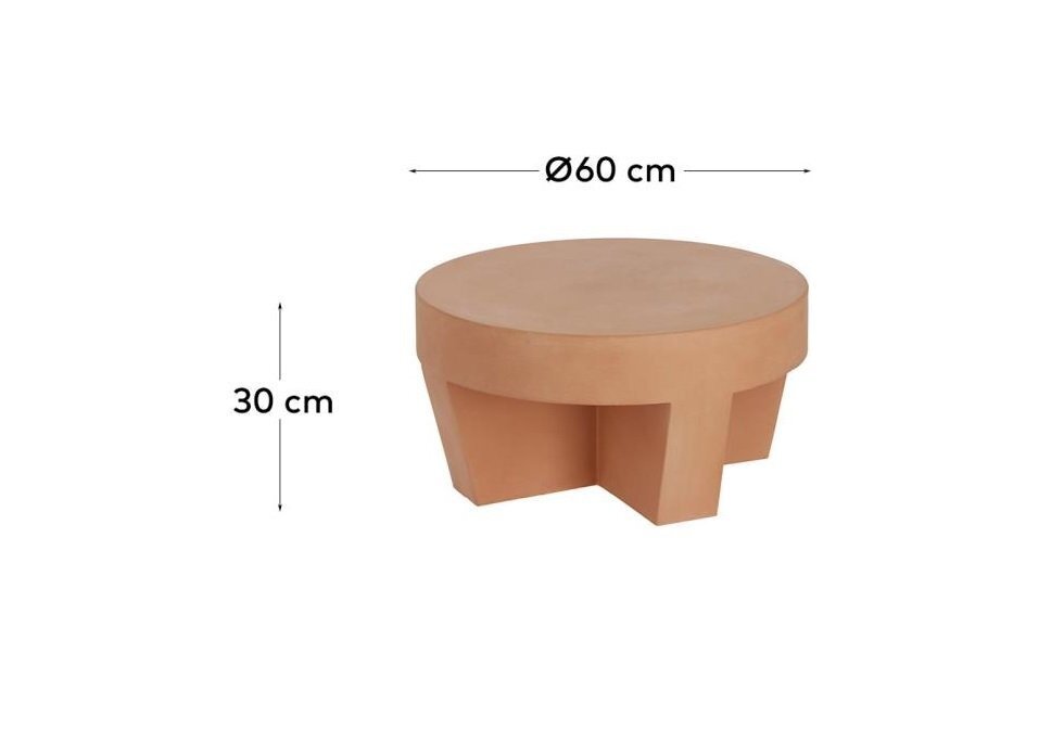Kave Home VILENA - Outdoor Couchtisch Ø 60 cm