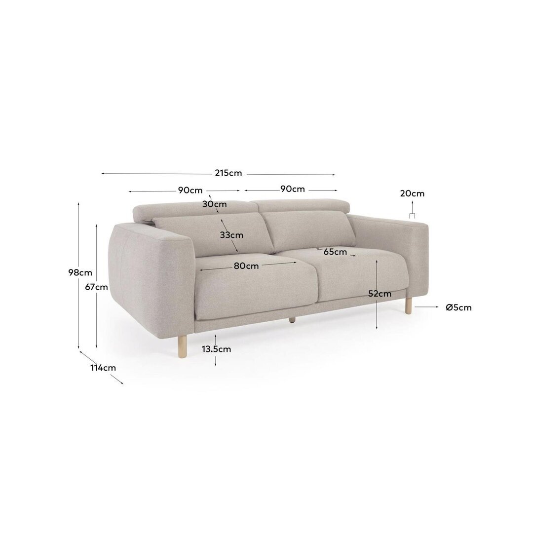 Kave Home SINGA - Sofa 3 Sitzer