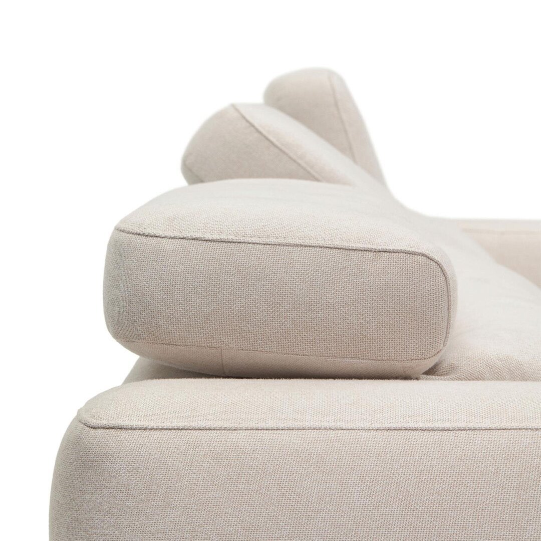 Kave Home SINGA - Sofa 3 Sitzer mit Chaiselongue - Weiss - Links