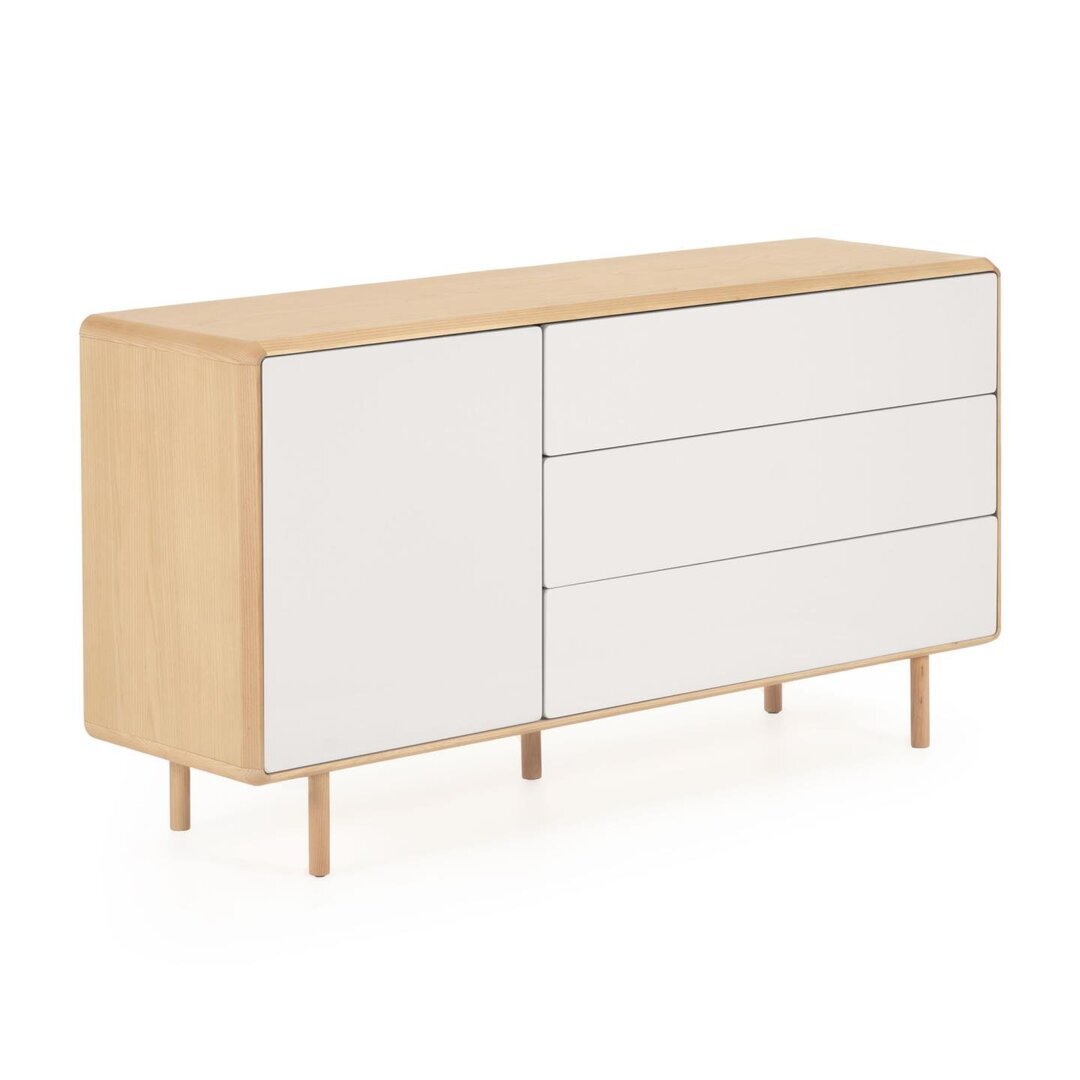 Kave Home ANIELLE - Sideboard 150 x 78 cm-Natur, Grau