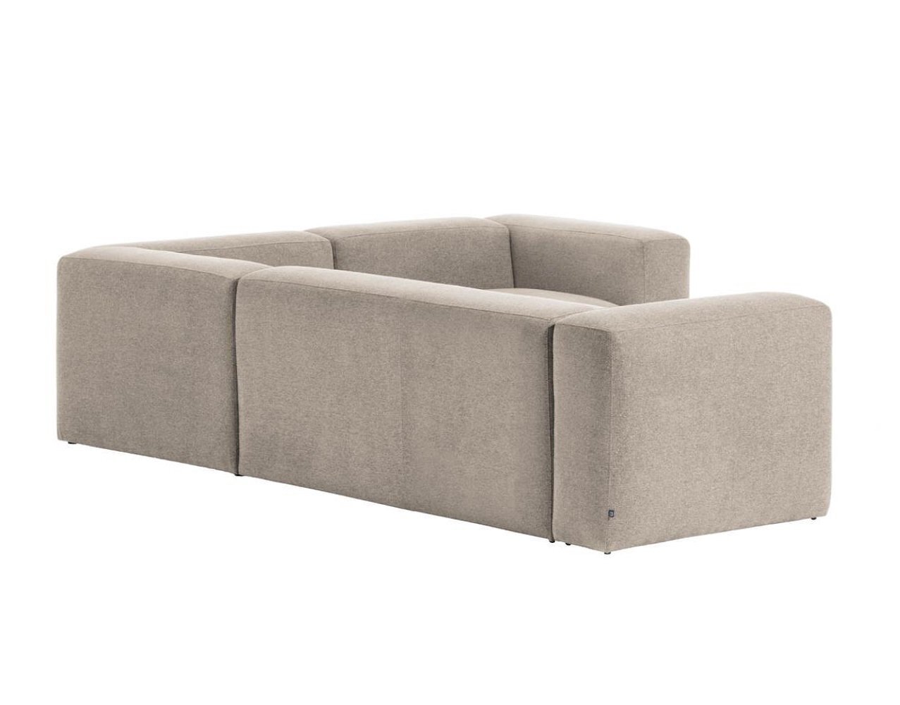 Kave Home BLOK - Ecksofa 3 Sitzer-Beige