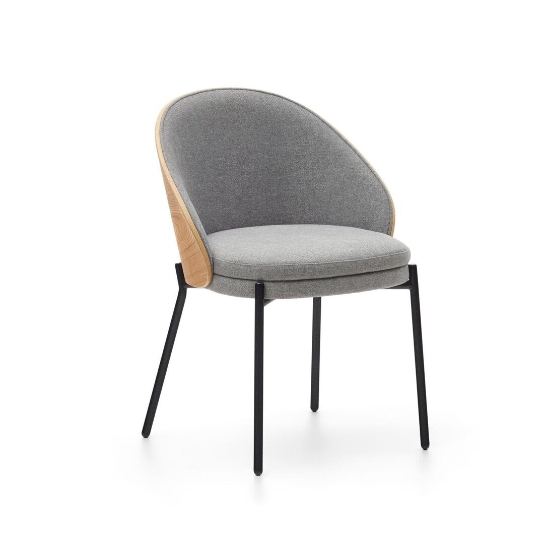 Kave Home EAMY - Armlehnstuhl - Natur/Grau