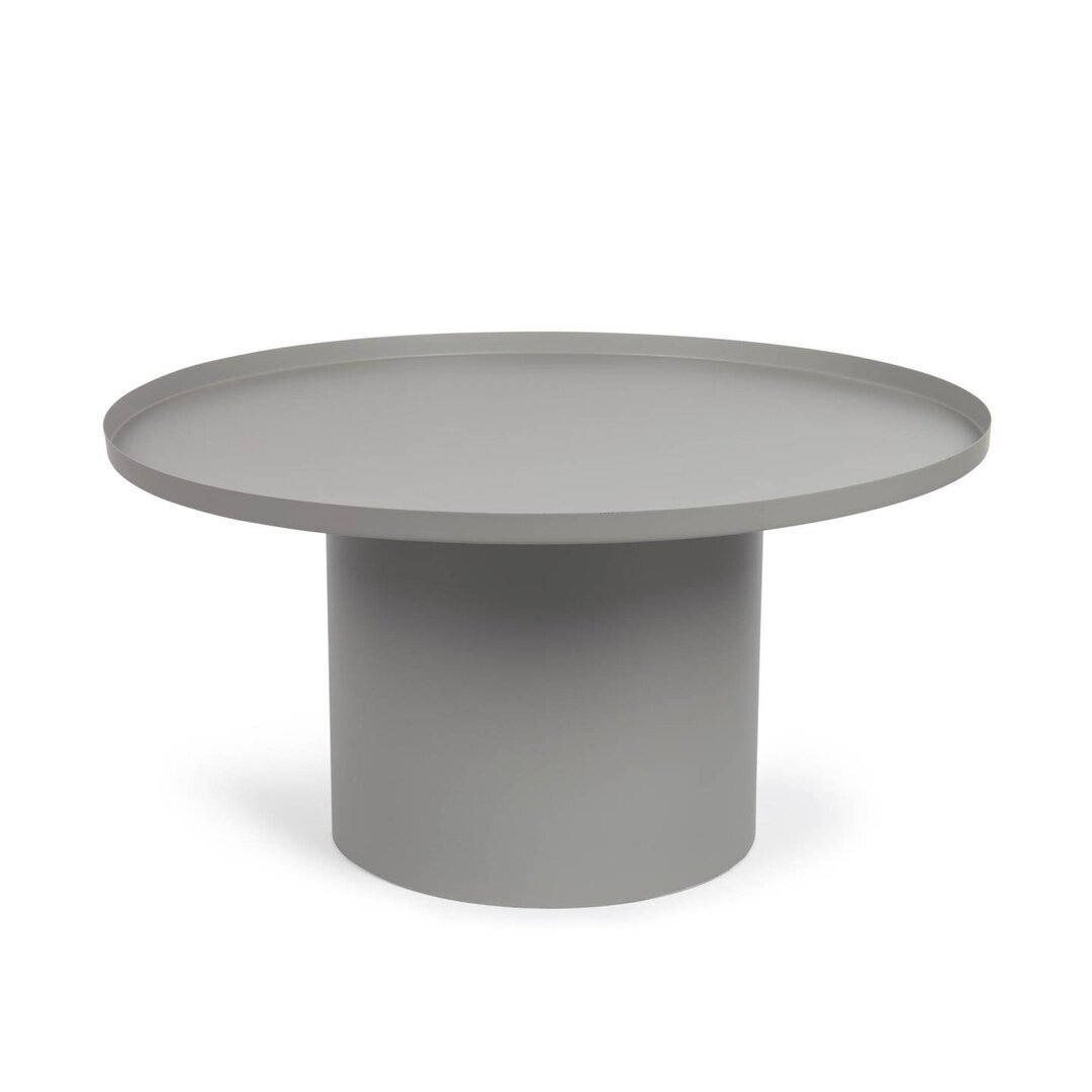Kave Home FLEKSA - Couchtisch rund Ø 72 cm - Grau