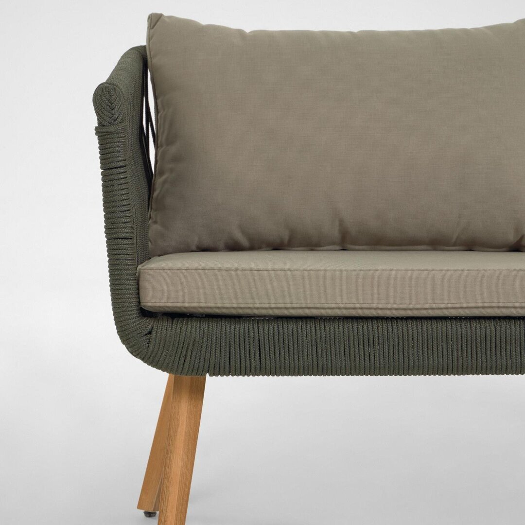 Kave Home INTI - Gartensofa mit 2 Sesseln