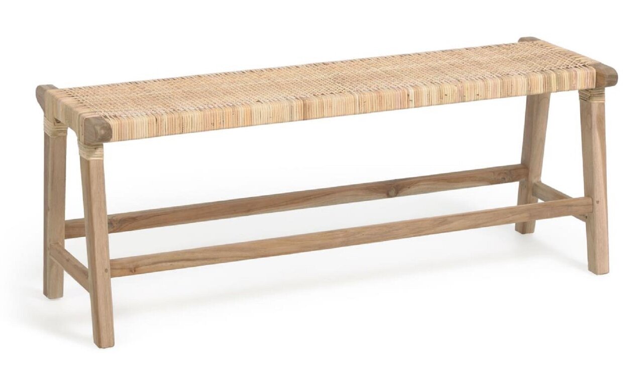 Kave Home BEIDA - Sitzbank Teakholz 120 cm
