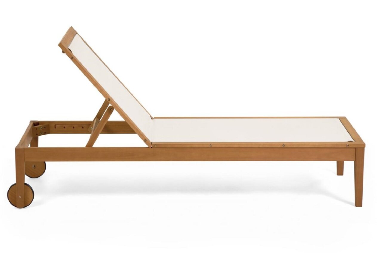 Kave Home CATERIN - Sonnenliege Eukalyptusholz - Beige