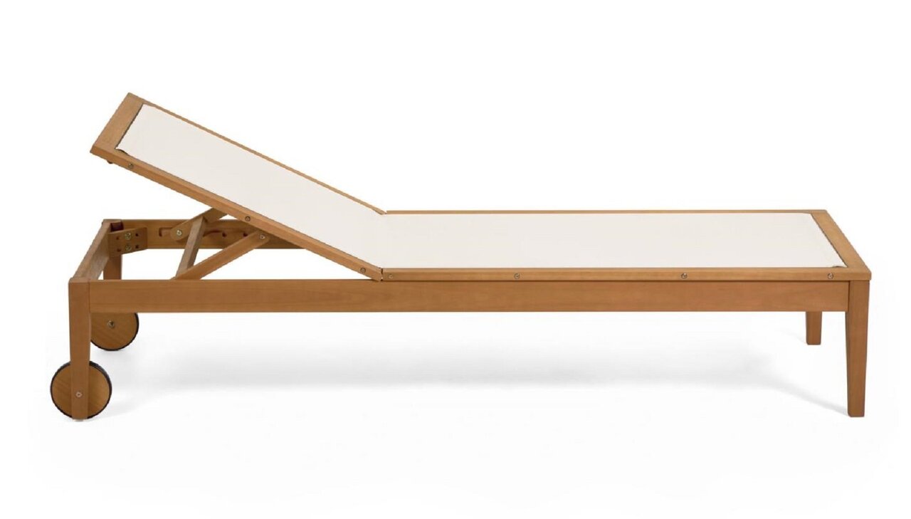 Kave Home CATERIN - Sonnenliege Eukalyptusholz - Beige