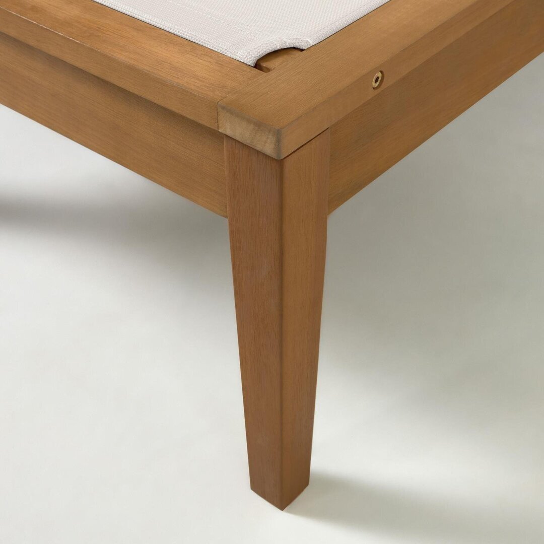 Kave Home CATERIN - Sonnenliege Eukalyptusholz - Beige