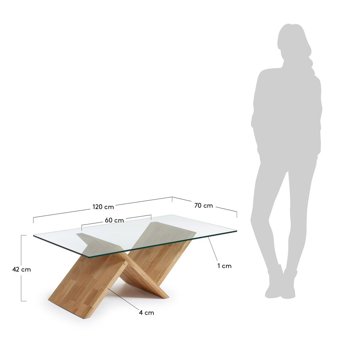 Kave Home WALEY - Couchtisch 120 x 70 cm