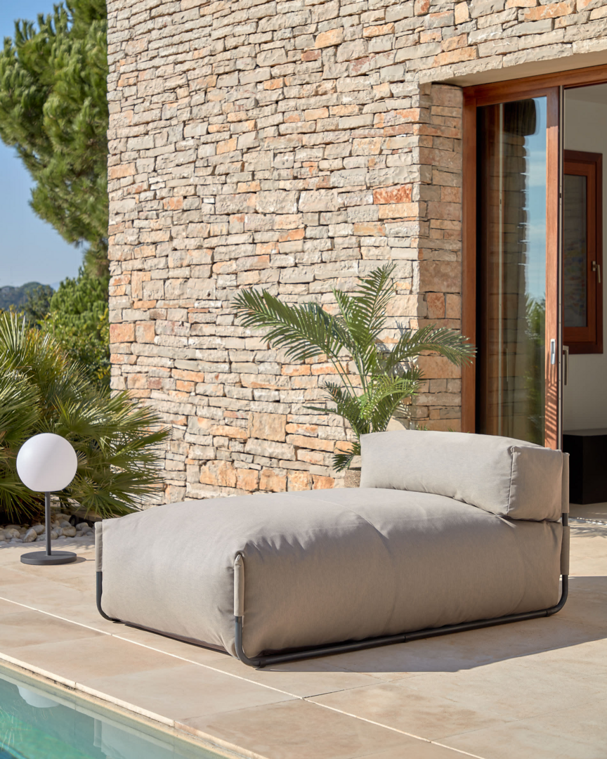 Kave Home SQUARE - Outdoor Modularsofa lang 165x101cm
