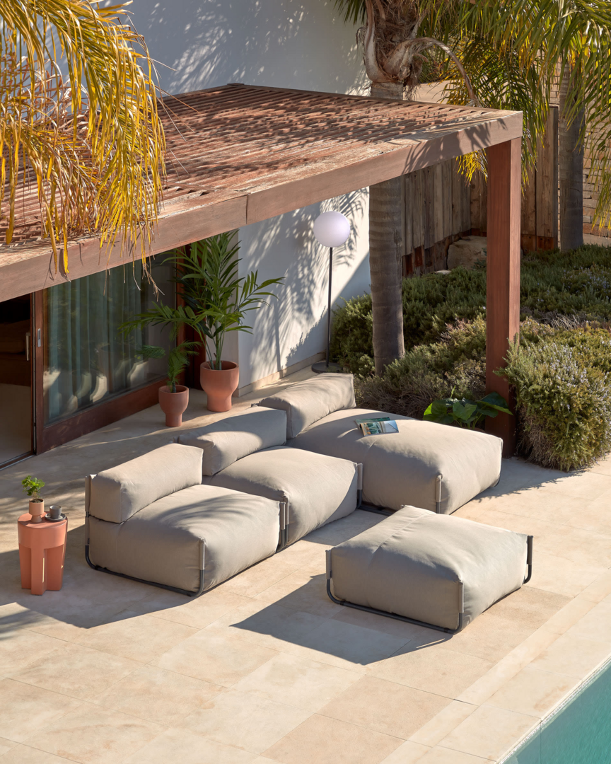 Kave Home SQUARE - Outdoor Modularsofa lang 165x101cm