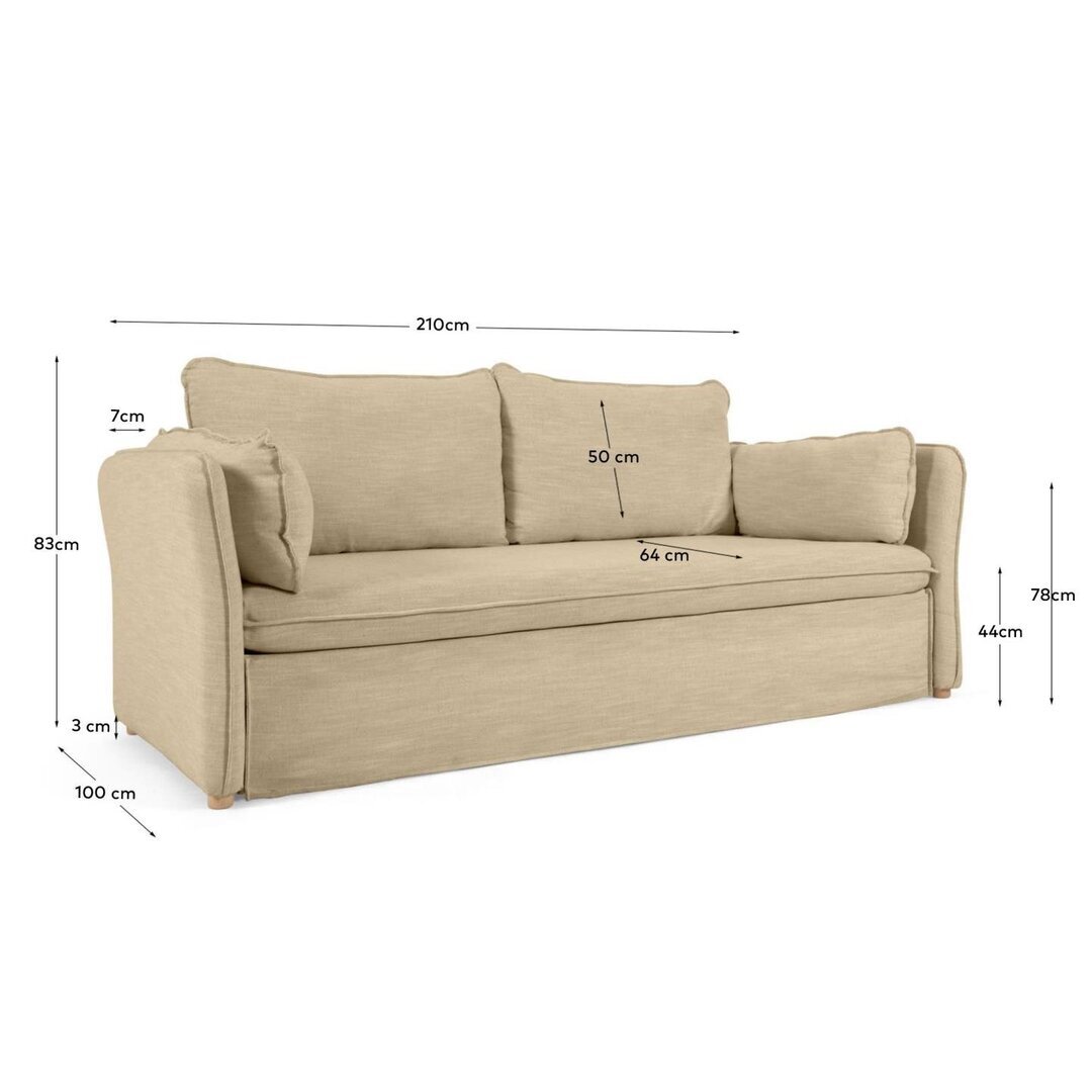 Kave Home TANIT - Schlafsofa - Beige
