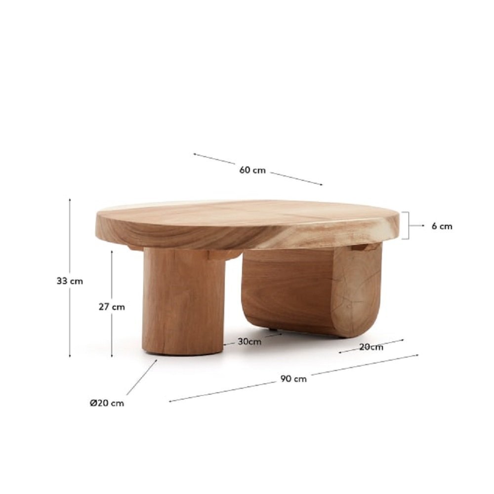 Kave Home MOSI - Couchtisch Ø 90 x 60 cm