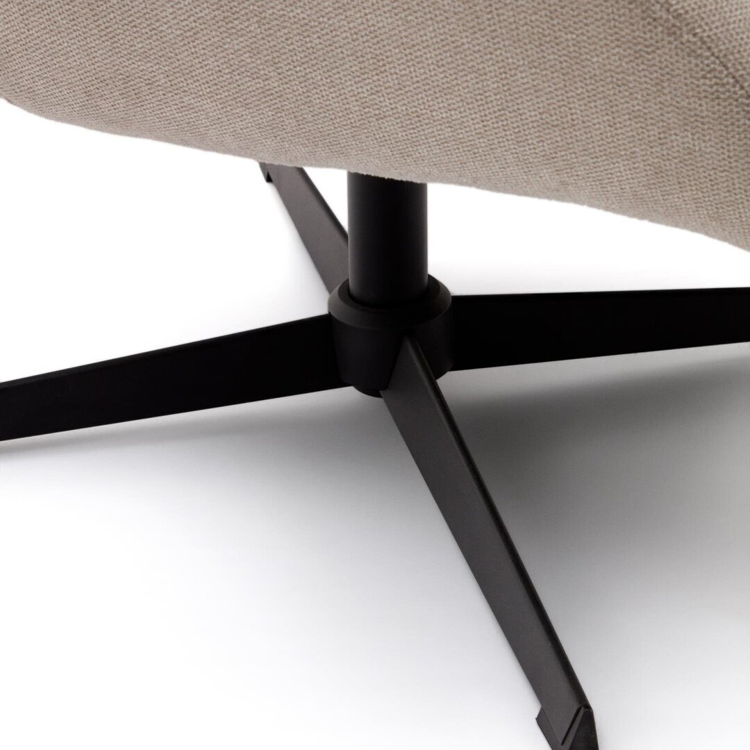 Kave Home CELIDA - Drehsessel mit Chenille Bezug