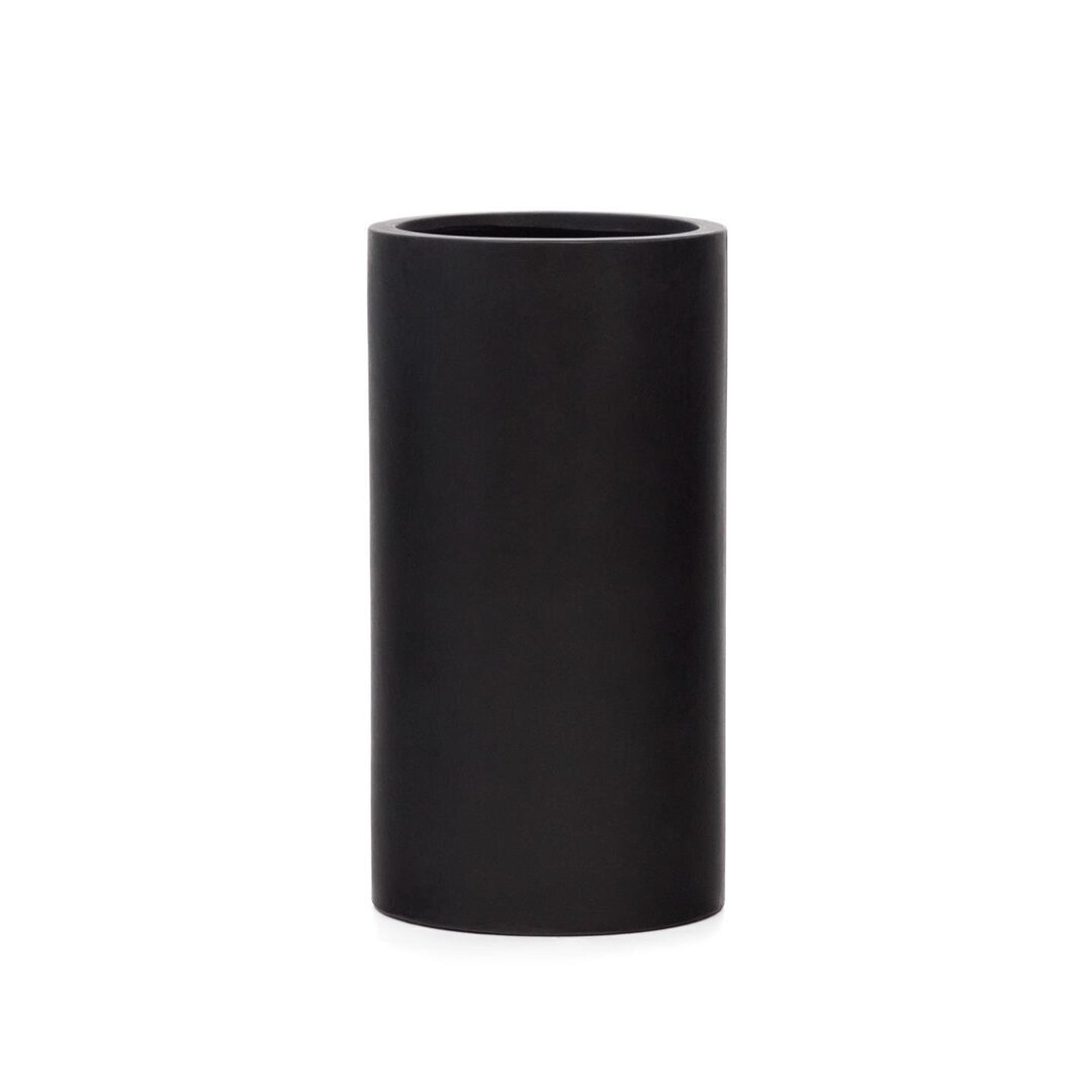 Kave Home AIGUABLAVA Blumentopf-Schwarz-Ø 42cm