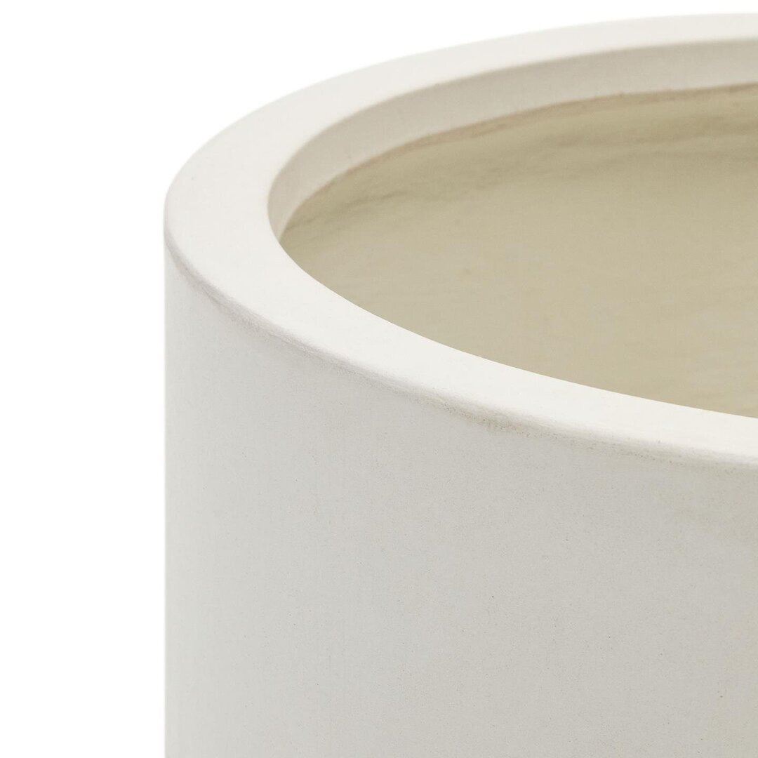 Kave Home AIGUABLAVA Blumentopf-Weiß-Ø 52cm