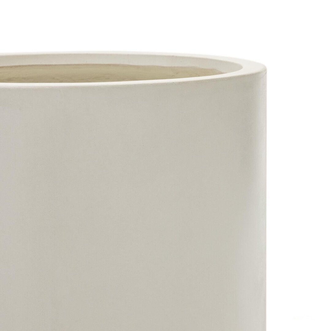 Kave Home AIGUABLAVA Blumentopf-Weiß-Ø 52cm