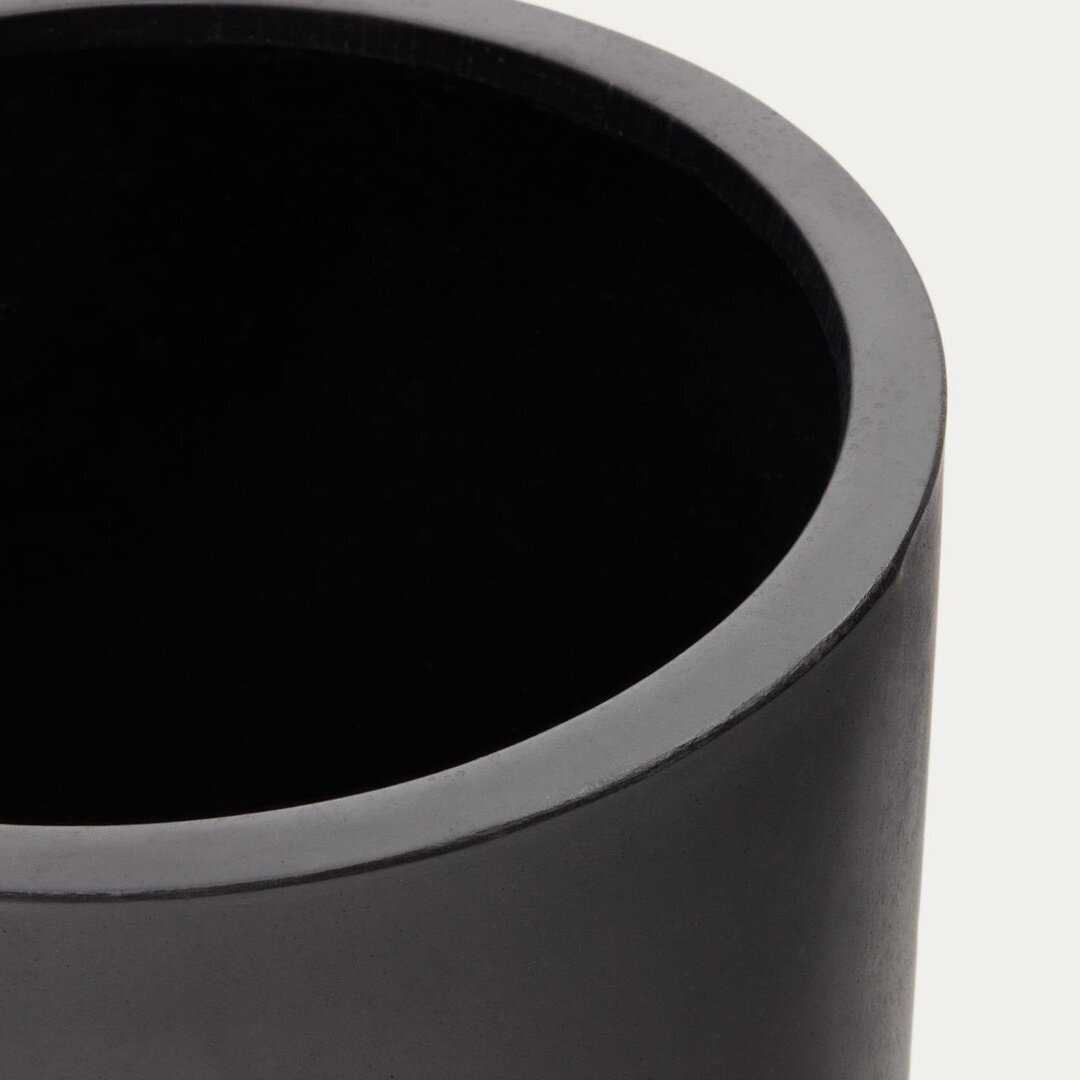 Kave Home AIGUABLAVA Blumentopf-Schwarz-Ø 52cm